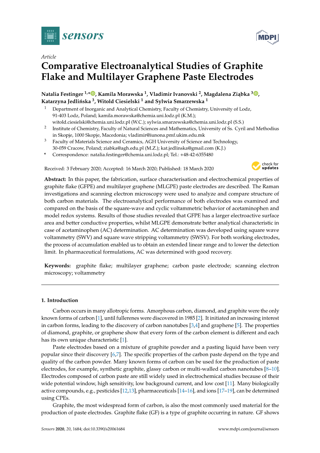 Comparative Electroanalytical Studies of Graphite Flake and Multilayer Graphene Paste Electrodes