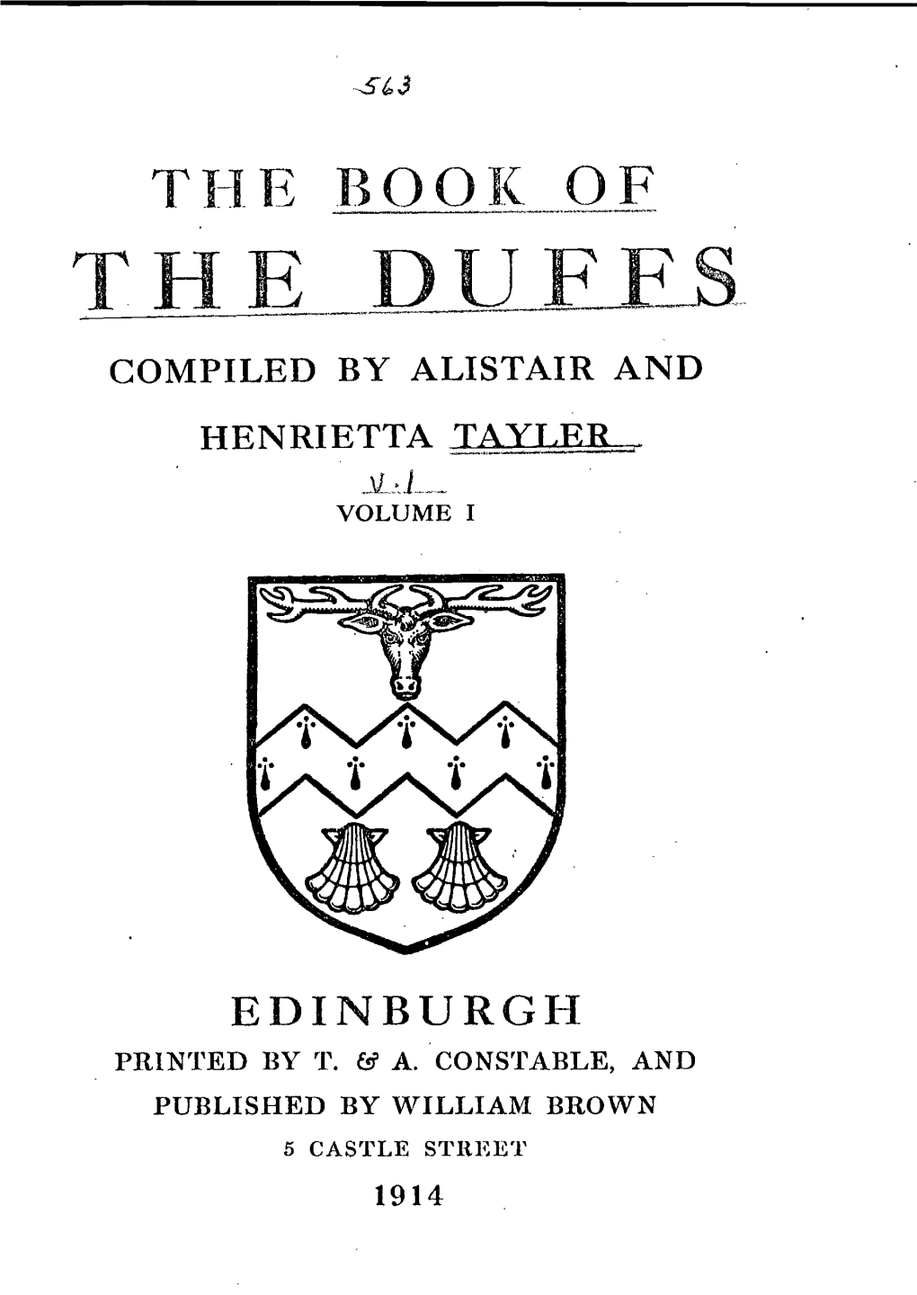 The Book of the Duff's Compiled by Alistair and Henrietta