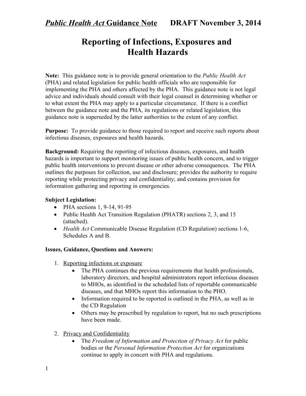 Topic: Local Government Role and Relations with Health Authorities