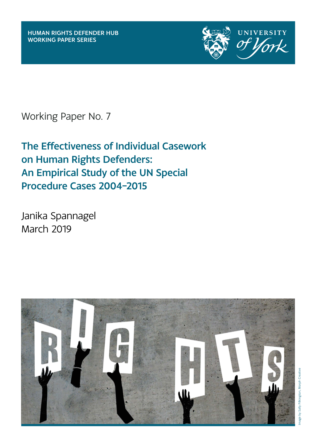 Working Paper No. 7 the Effectiveness of Individual
