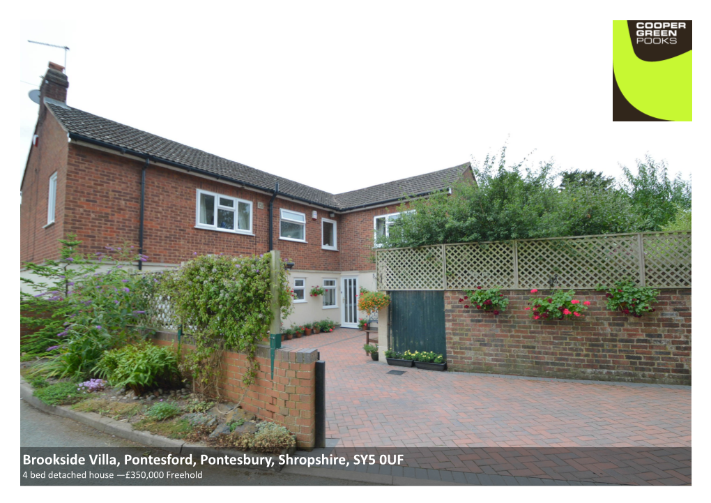 Brookside Villa, Pontesford, Pontesbury, Shropshire, SY5