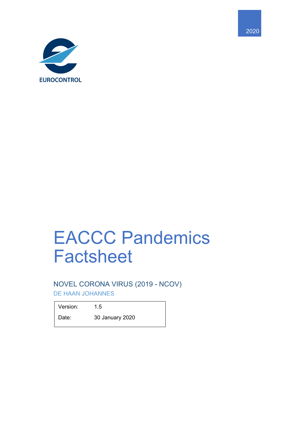 EACCC Pandemics Factsheet