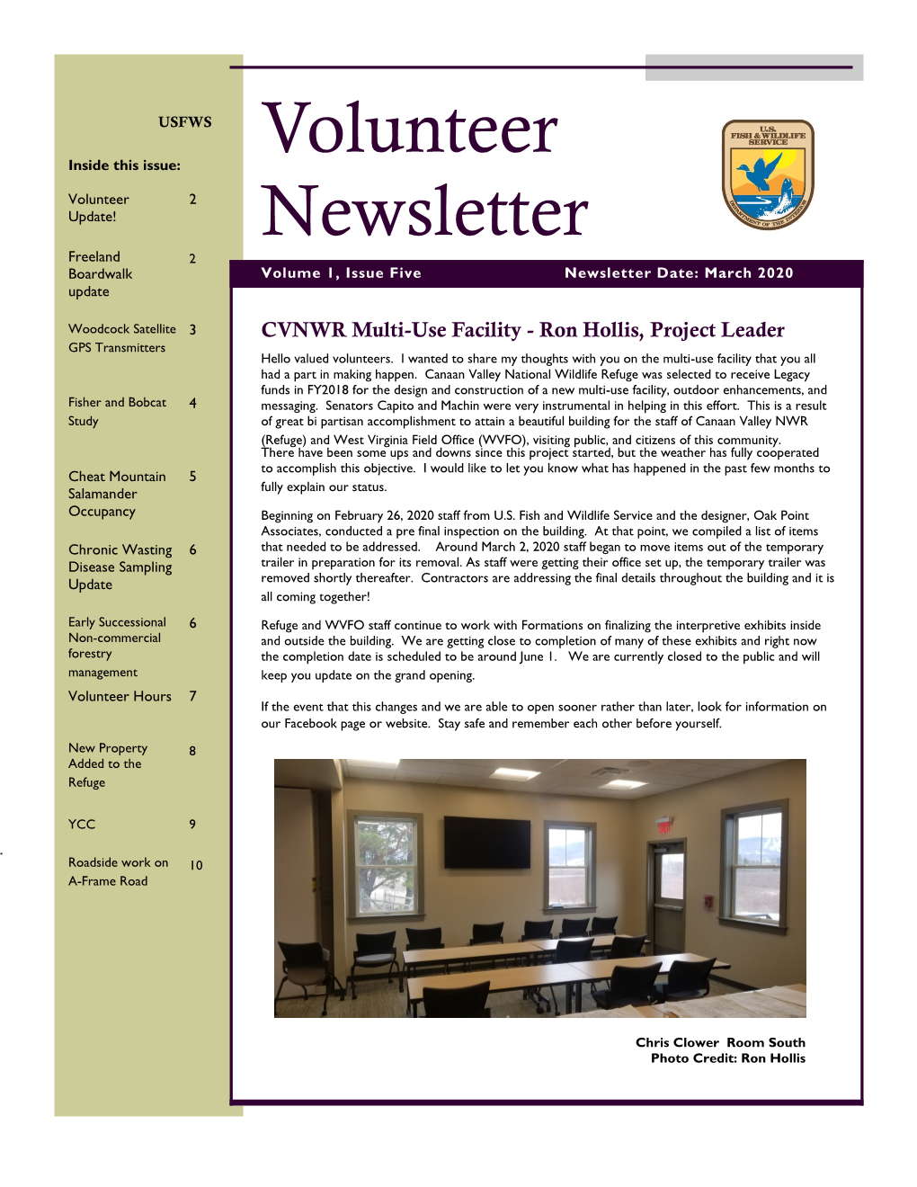 Volunteer Newsletter