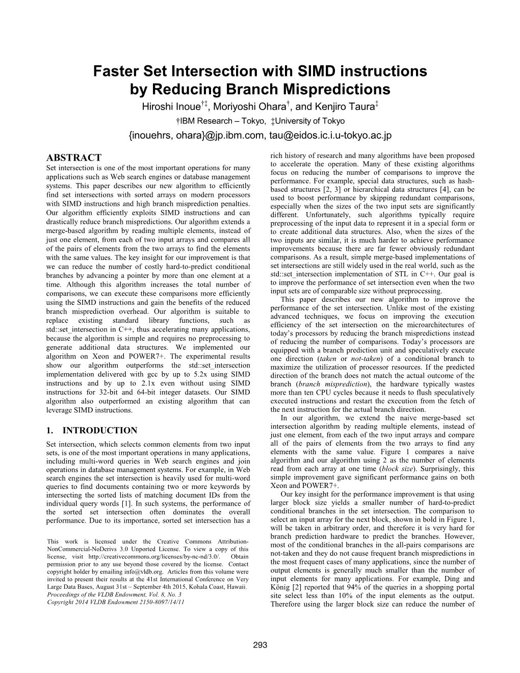 Faster Set Intersection with SIMD Instructions by Reducing Branch