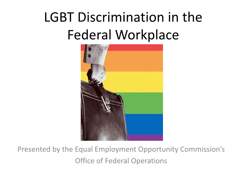 LGBT Issues in the Workplace