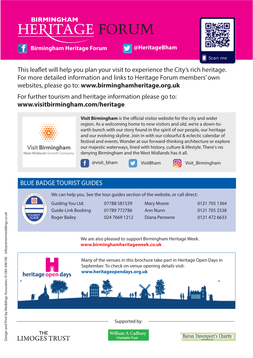 BLUE BADGE TOURIST GUIDES This Leaflet Will Help You Plan Your Visit