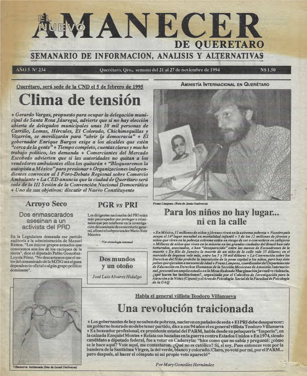 El Nuevo Amanecer De Querétaro 234, 21.11.1994