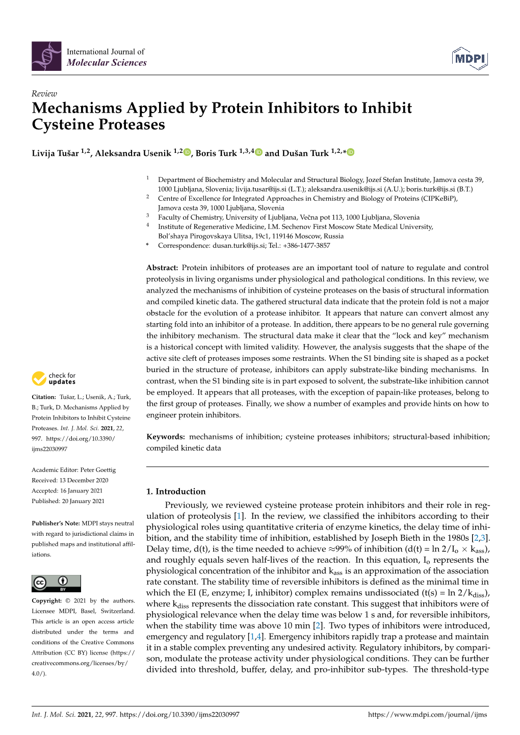 Mechanisms Applied by Protein Inhibitors to Inhibitcysteine Proteases