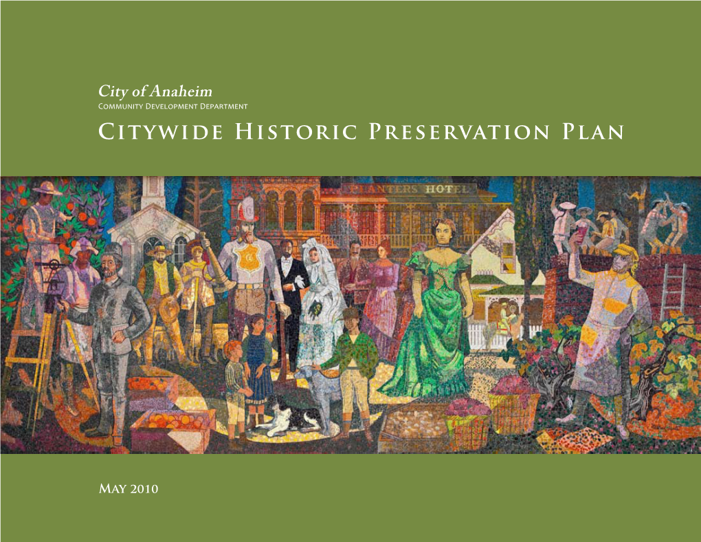 Citywide Historic Preservation Plan