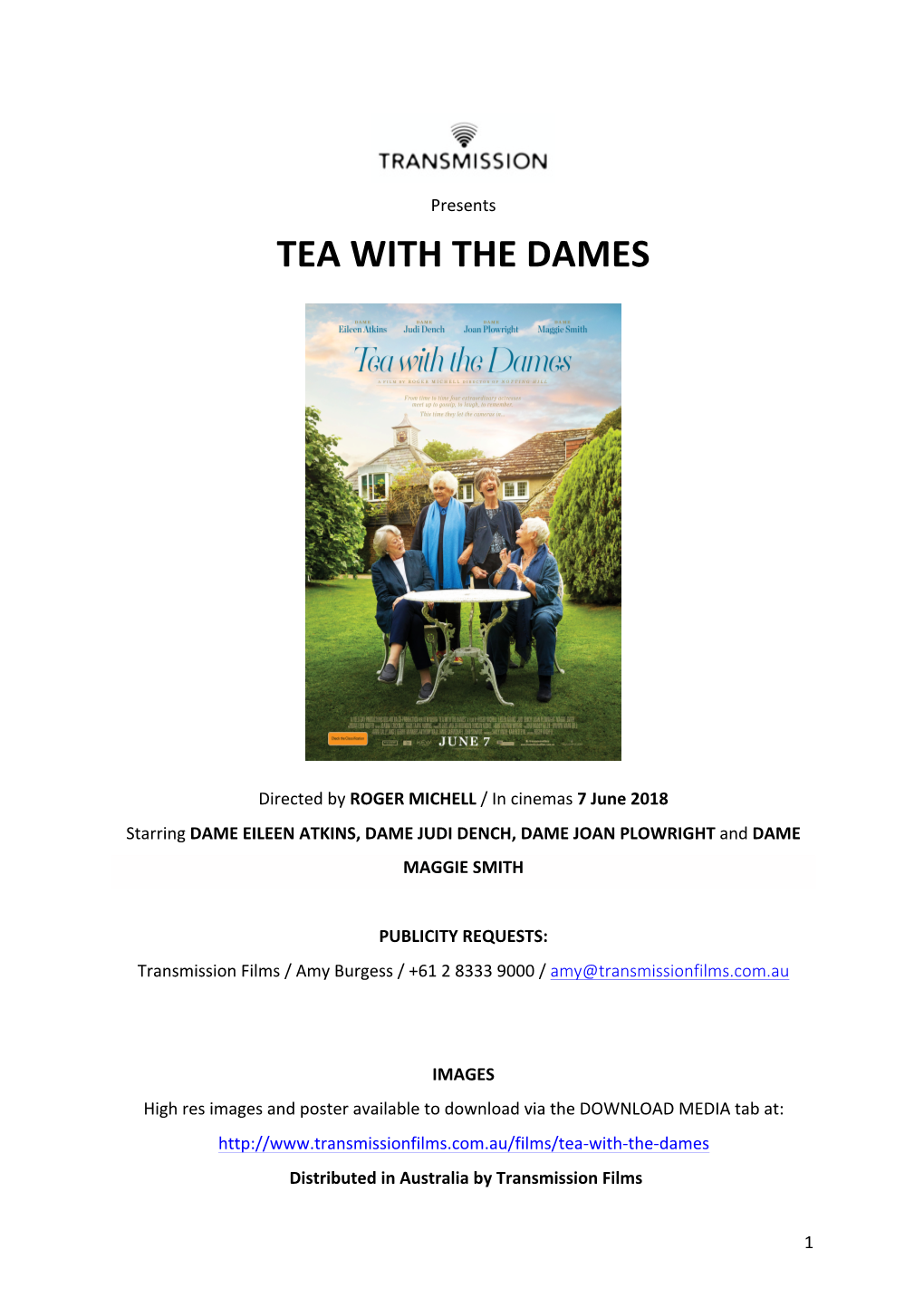 Tea with the Dames