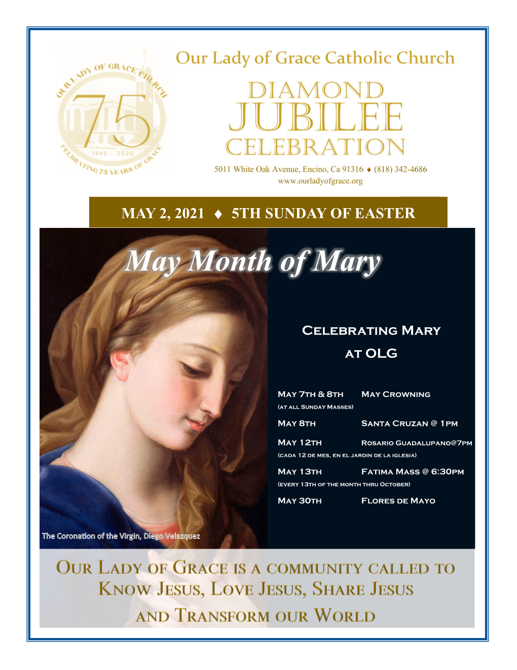 May Month of Mary MAY 2, 2021