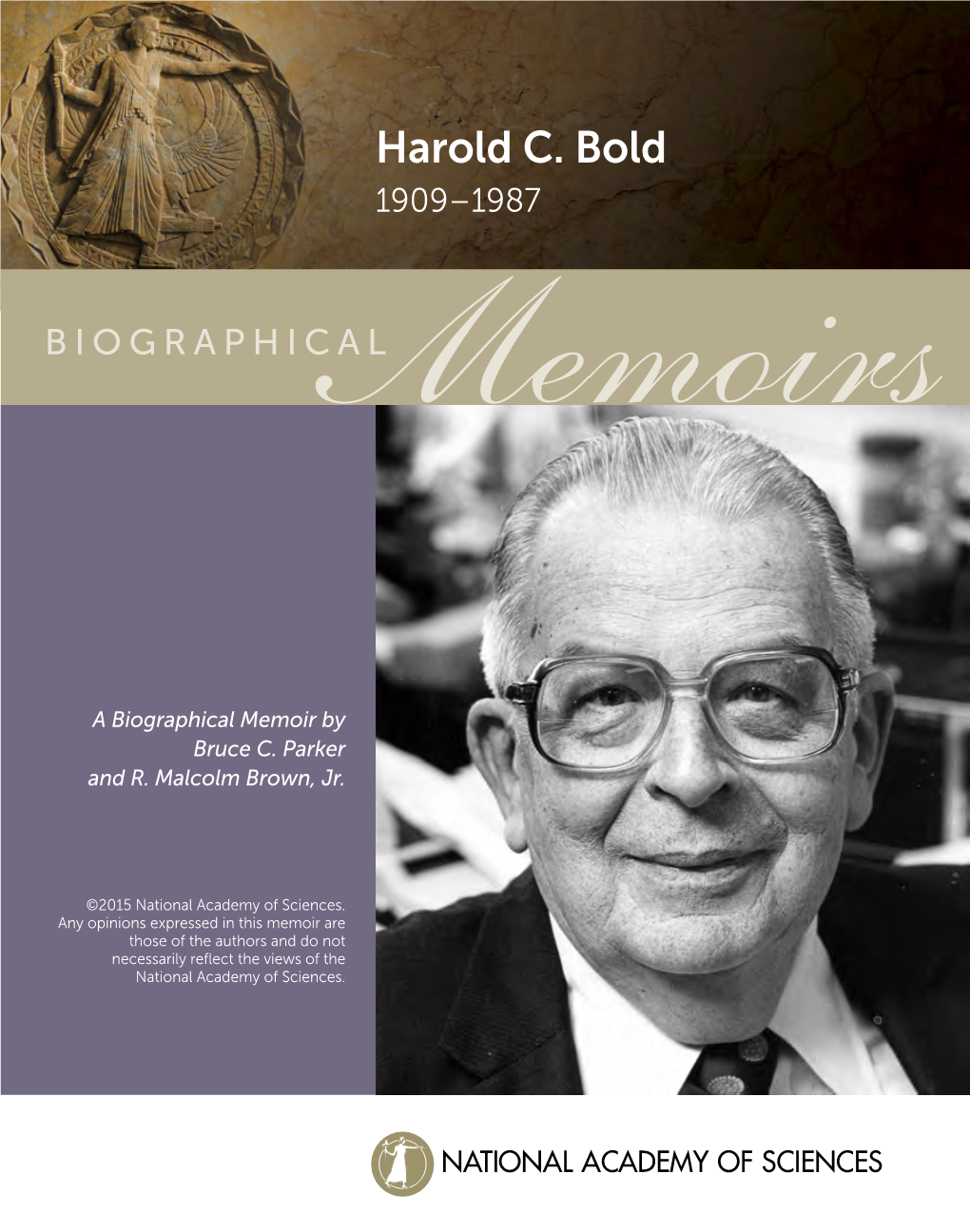 Harold Bold Was Born at Home in the Bronx, the Borough of Manhattan, New York City, on June 16, 1909
