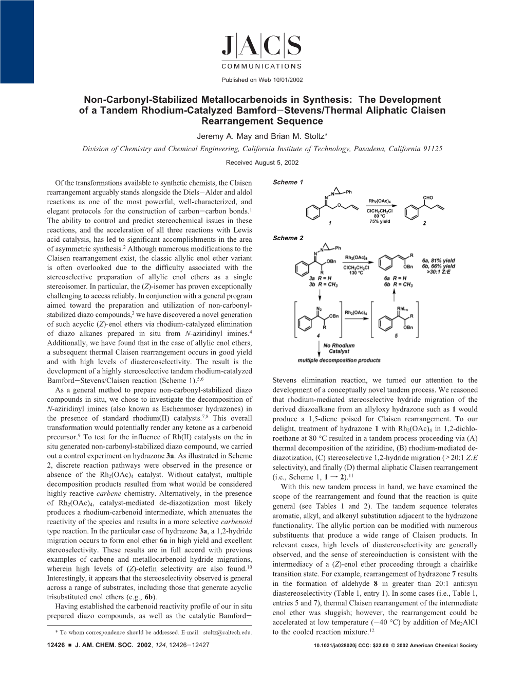 Non-Carbonyl-Stabilized Metallocarbenoids in Synthesis