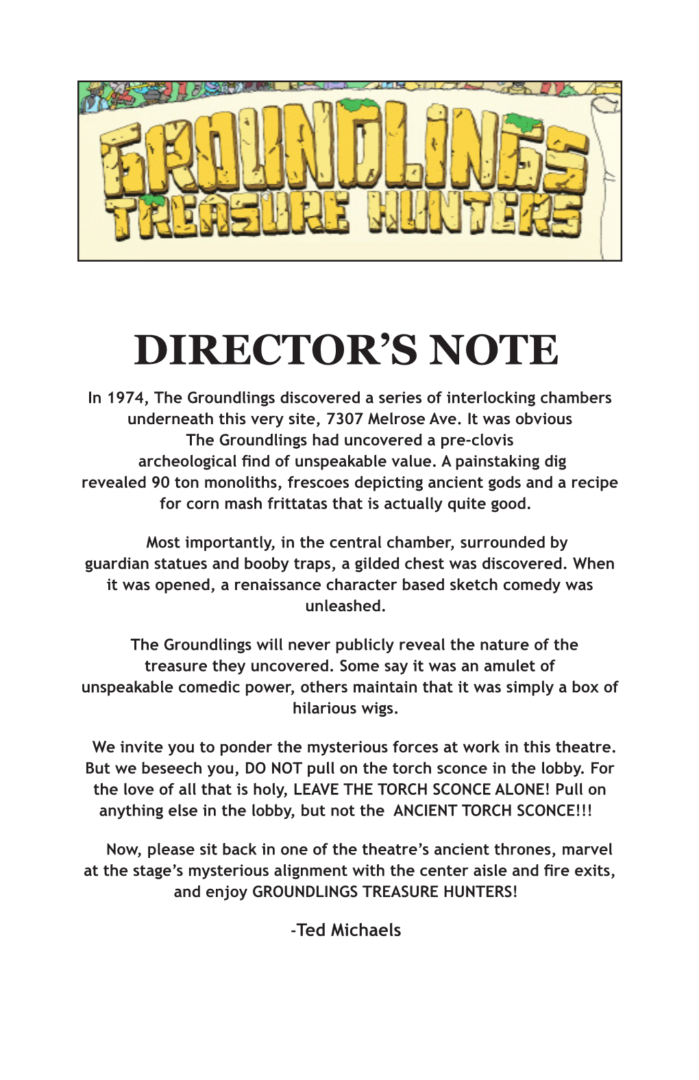 Director's Note