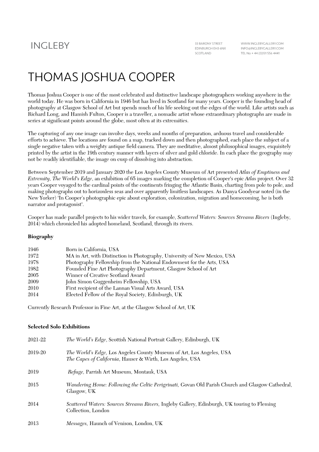 Thomas Joshua Cooper