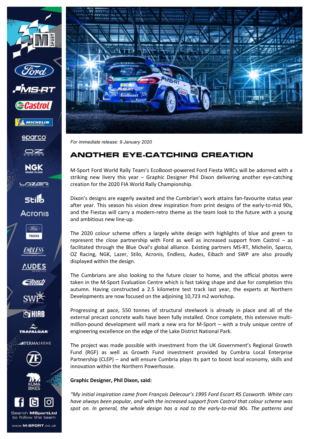 M-Sport Ford World Rally Team's Ecoboost-Powered Ford Fiesta