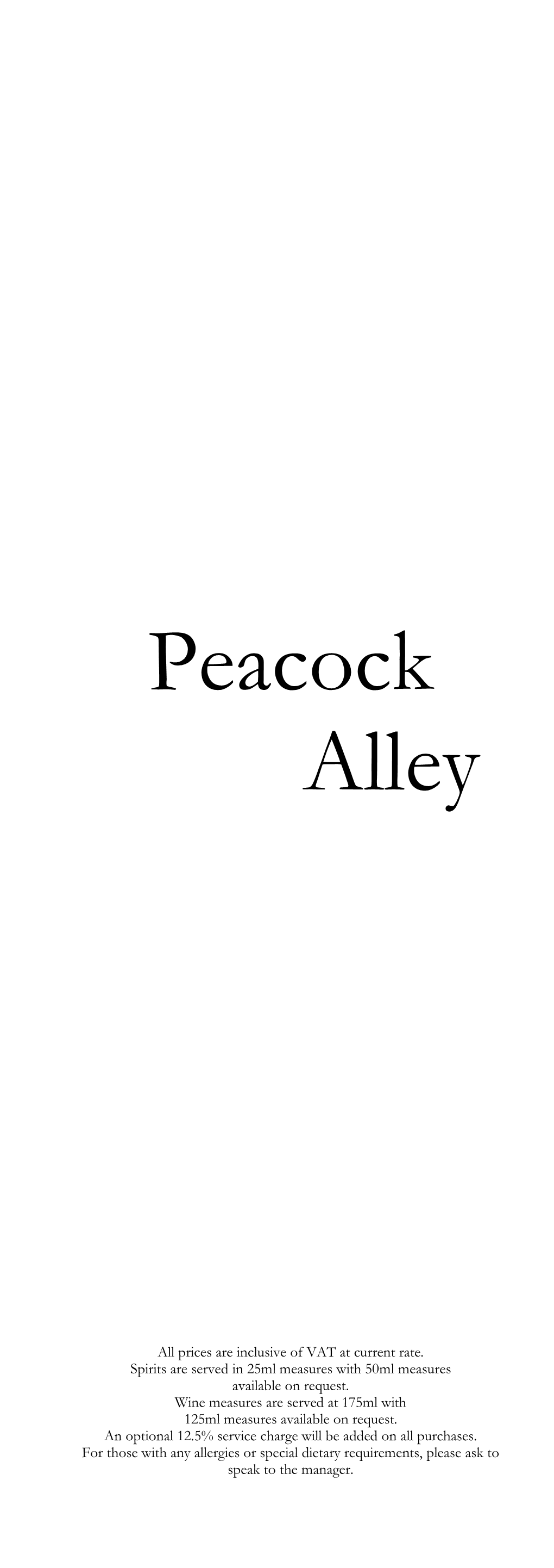 Peacock Alley 