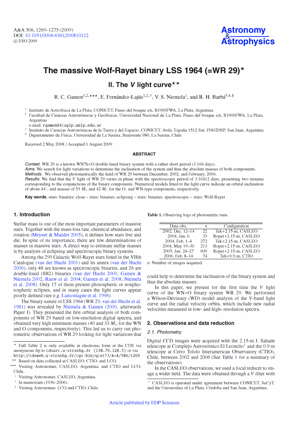 The Massive Wolf-Rayet Binary LSS 1964 (=WR 29)*