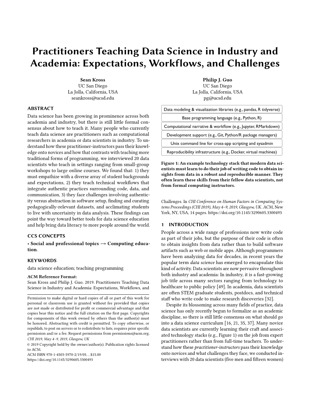 Practitioners Teaching Data Science in Industry and Academia: Expectations, Workflows, and Challenges