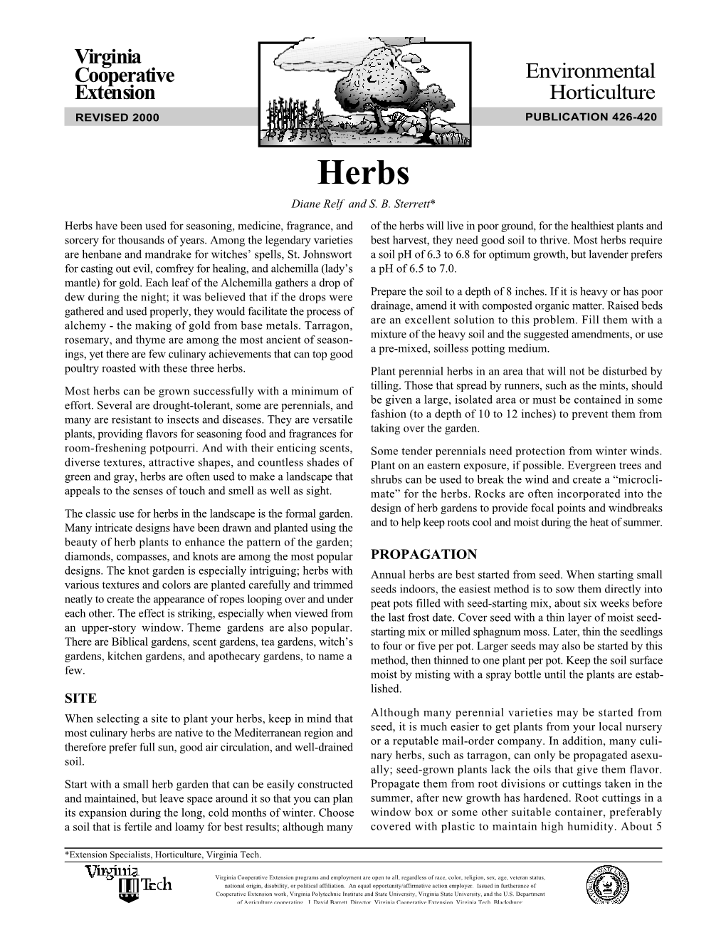 Herbs Diane Relf and S
