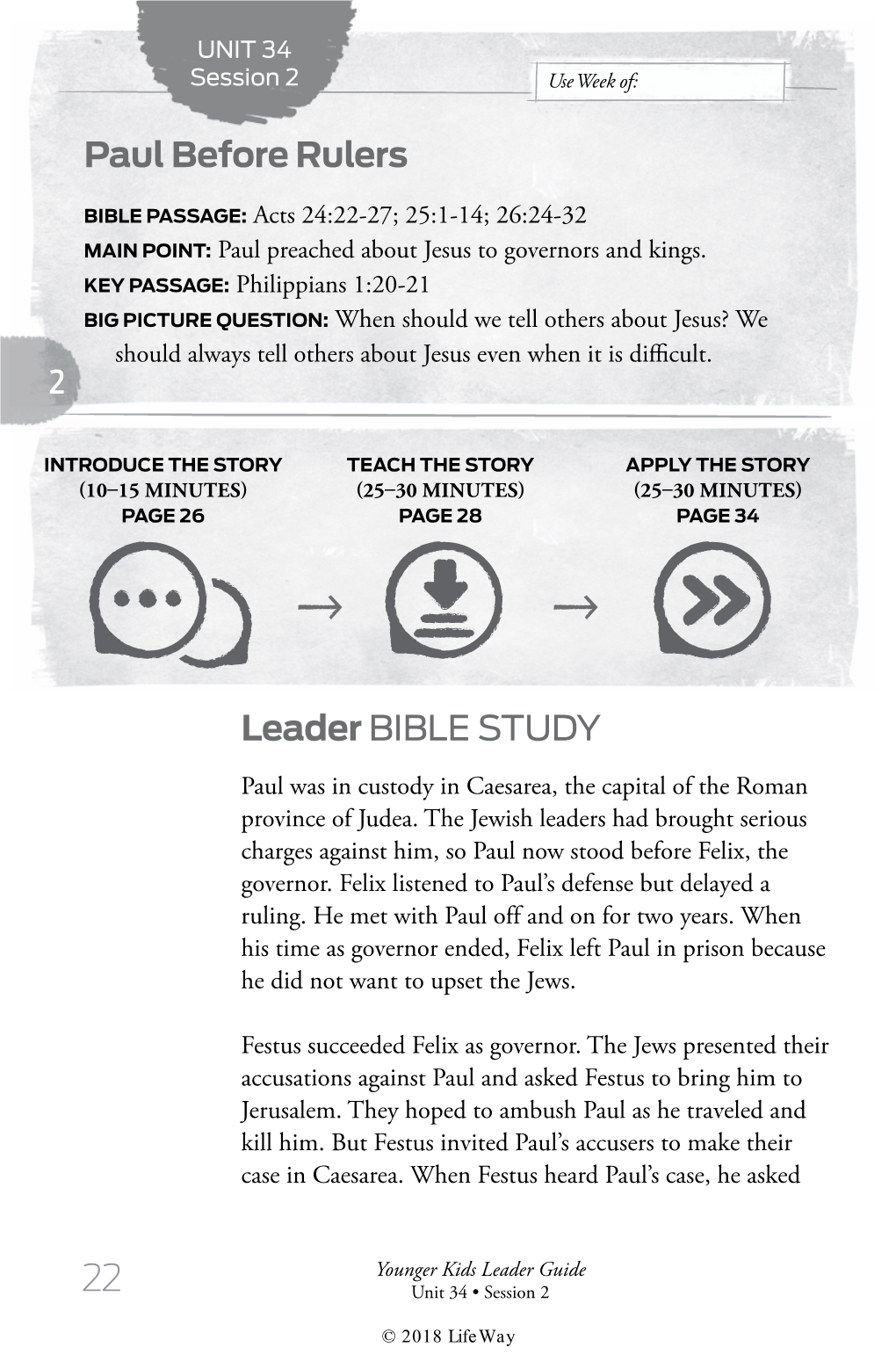 Leader BIBLE STUDY Paul Before Rulers