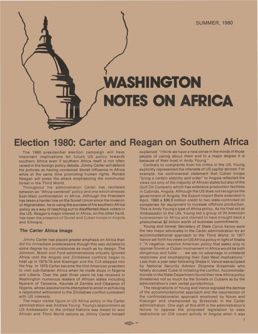 Washington Notes on Africa