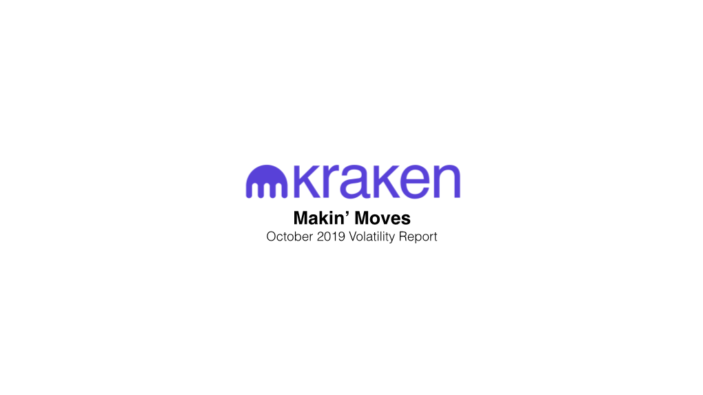 Oct 2019 Volatility Report