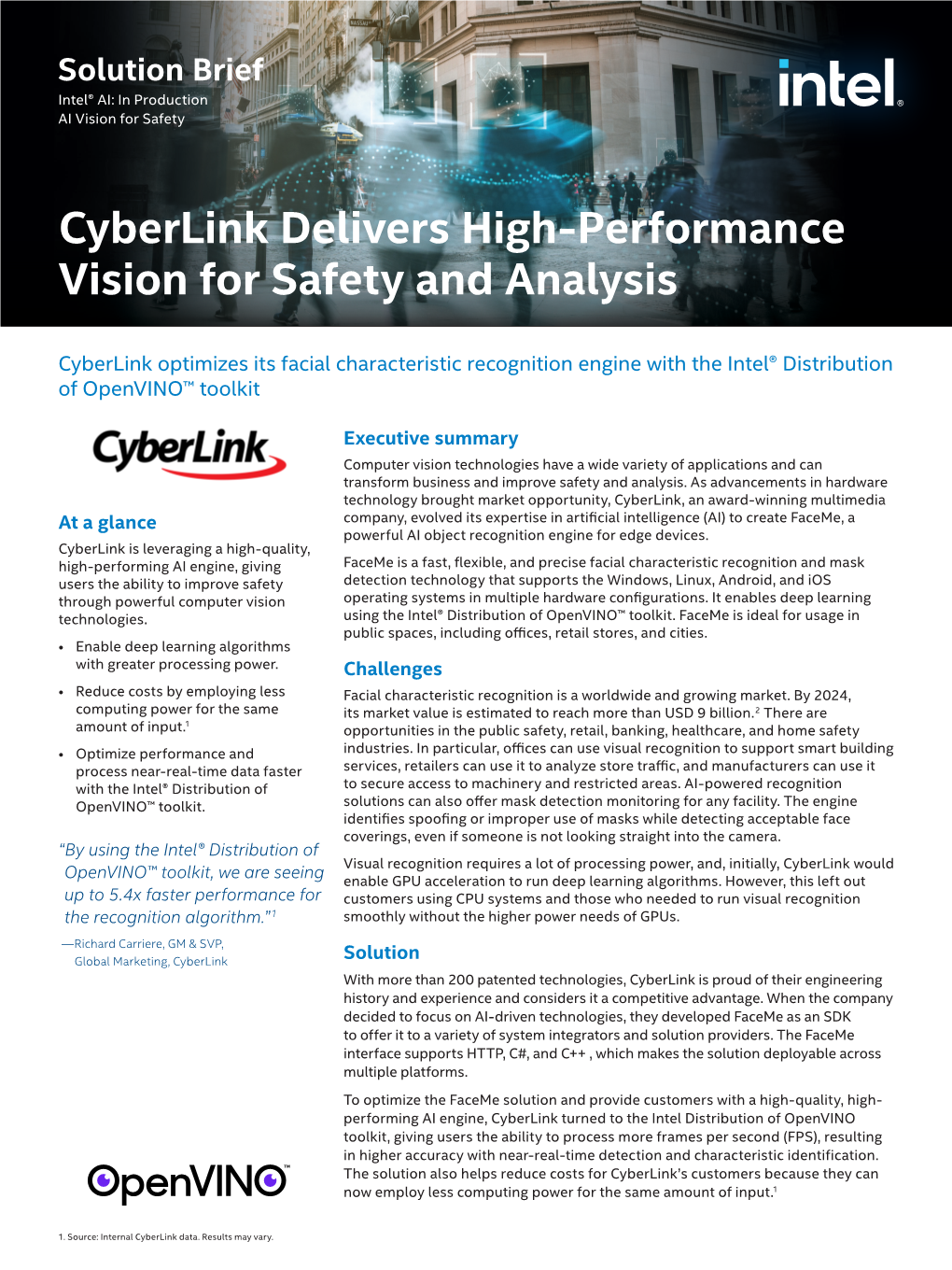 Cyberlink Faceme Solution Brief