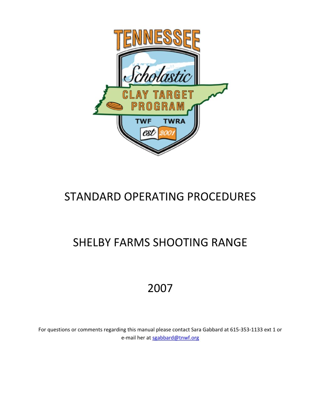 TNSCTP Shooting Range (Shelby Farms)