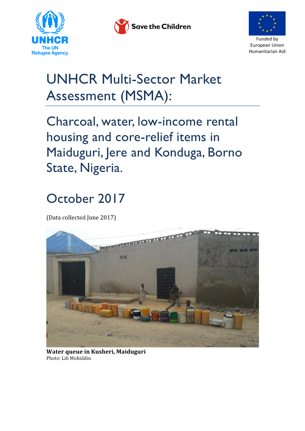 UNHCR Multi-Sector Market Assessment (MSMA)