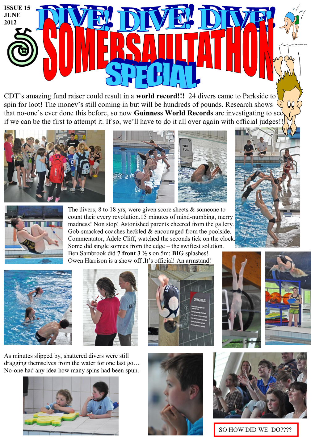 CDT's Amazing Fund Raiser Could Result in a World Record!!! 24 Divers