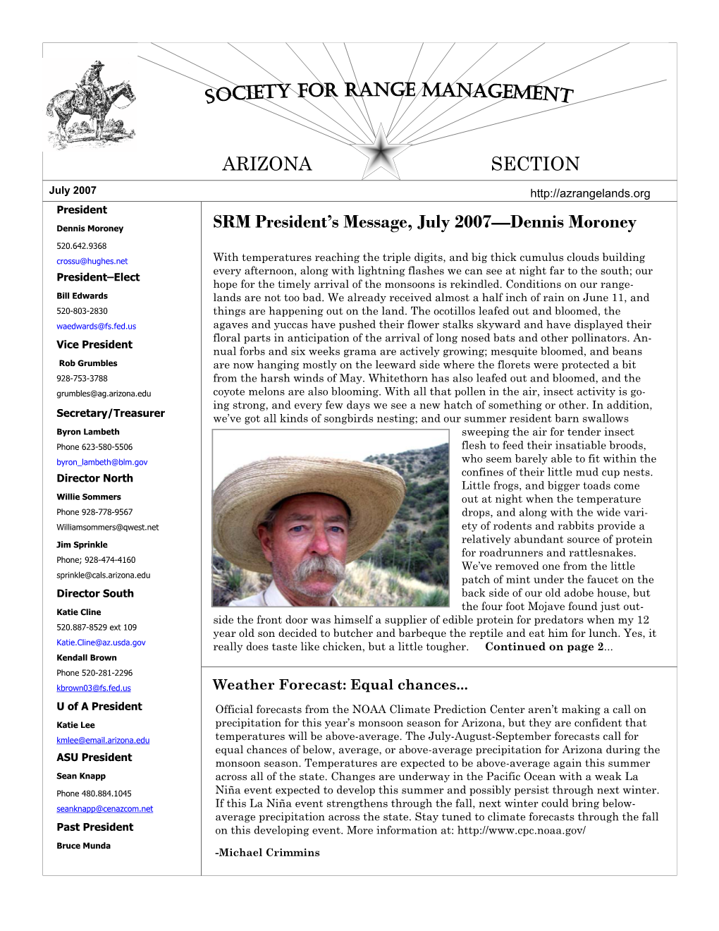 July 2007 Newsletter