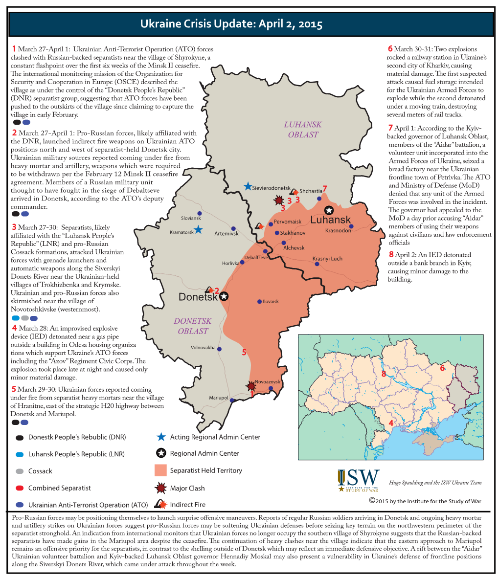 Ukraine SITREP 4-02-15