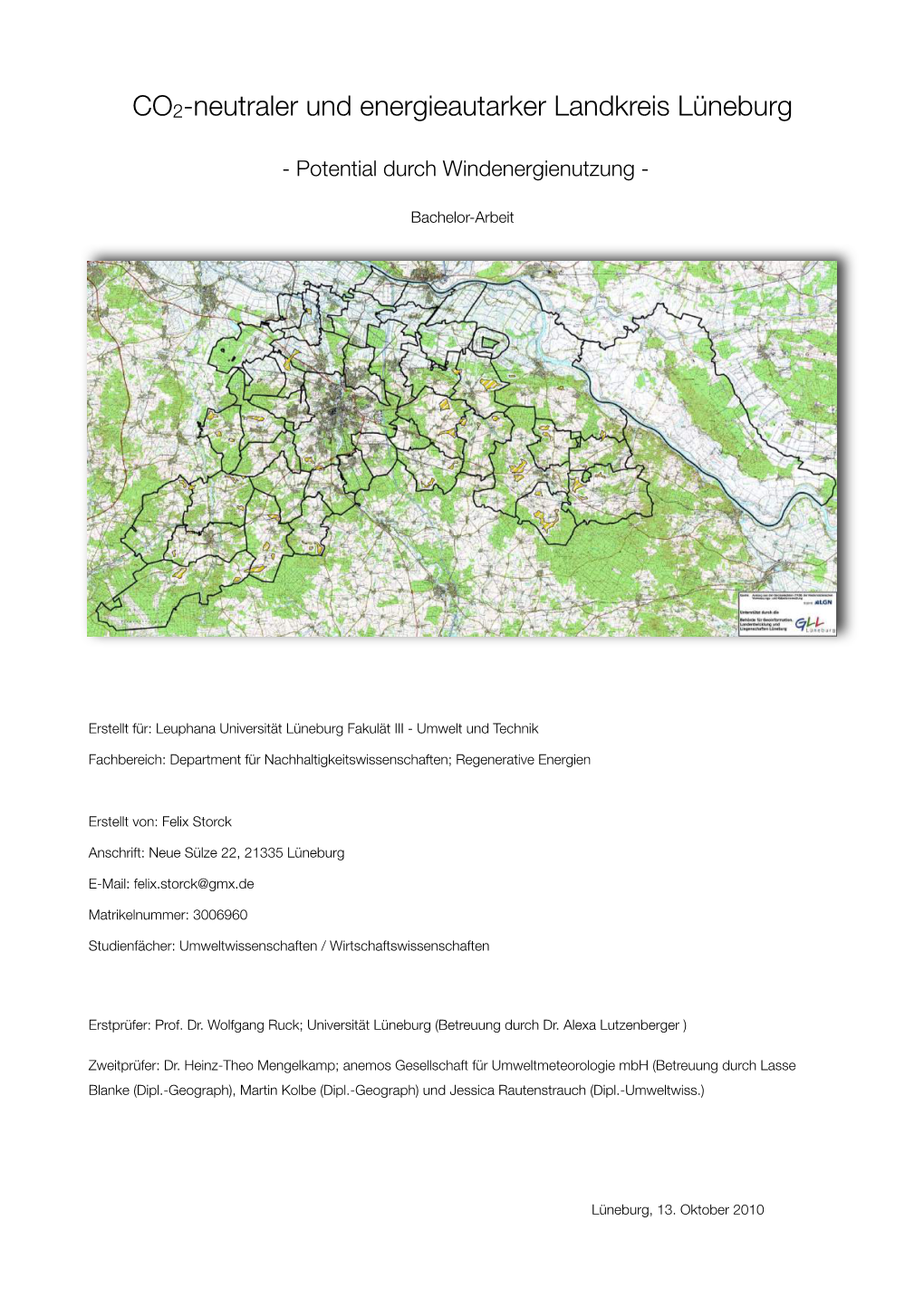 CO2-Neutraler Und Energieautarker Landkreis Lüneburg