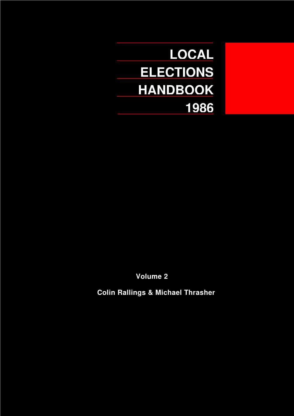 Local 1986 Handbook Elections