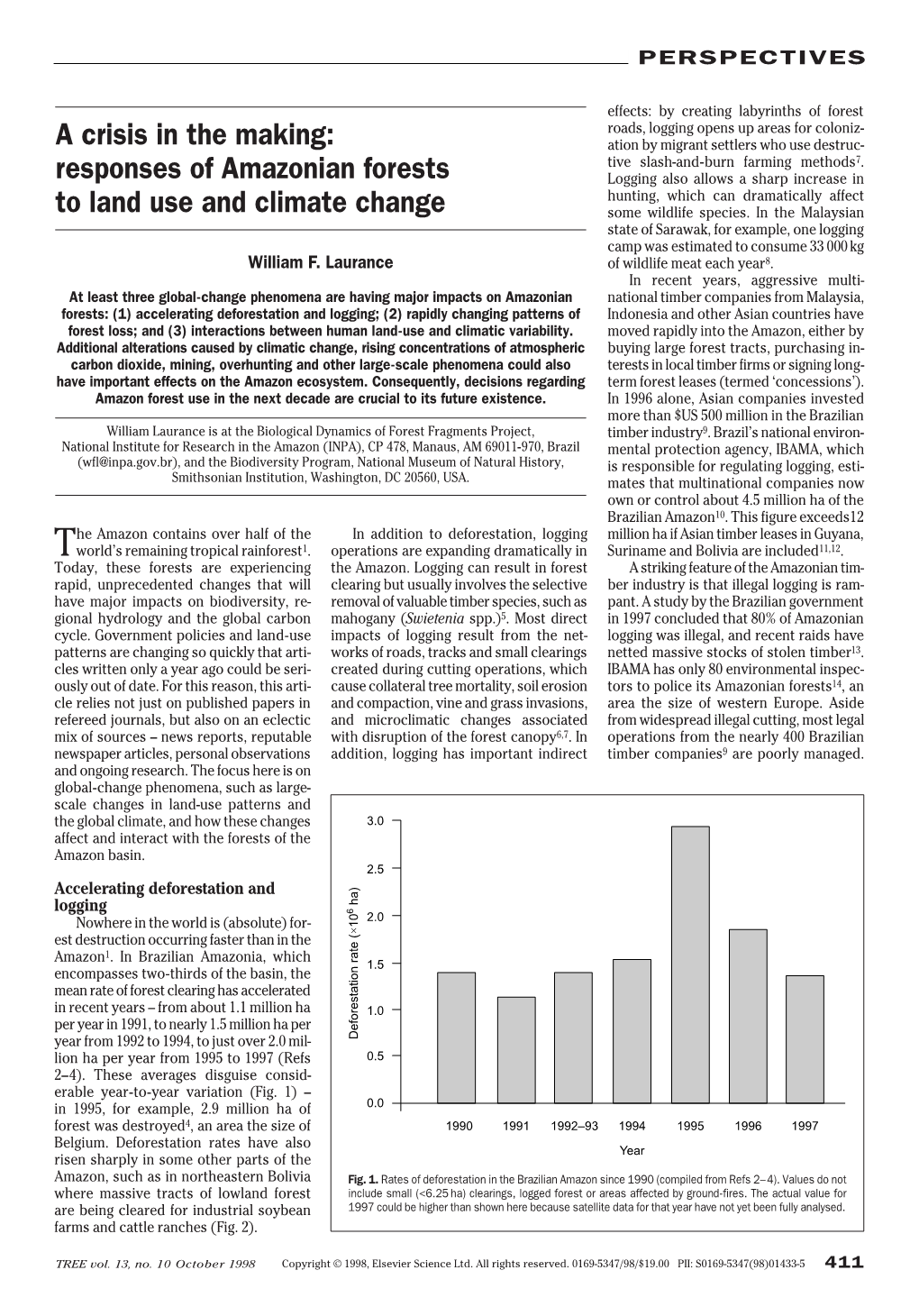 Responses of Amazonian Forests to Land Use and Climate Change