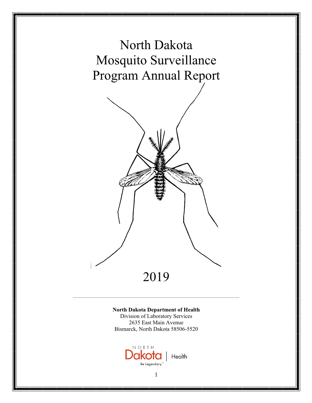 North Dakota Mosquito Surveillance Program Annual Report 2019
