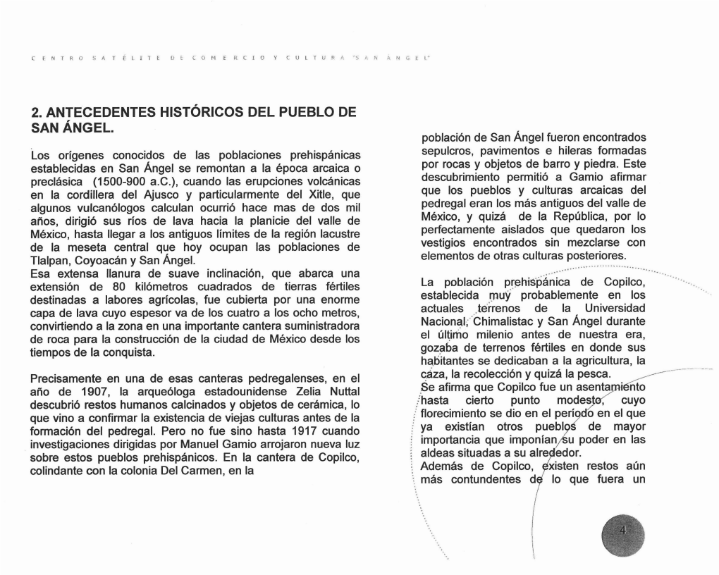 2. Antecedentes Históricos Del Pueblo De San Ángel