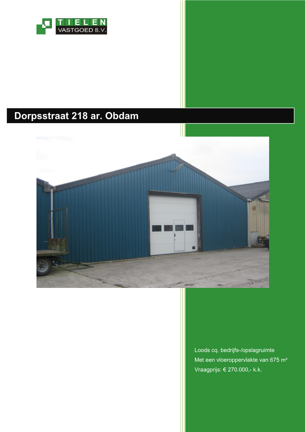 Dorpsstraat 218 Ar. Obdam