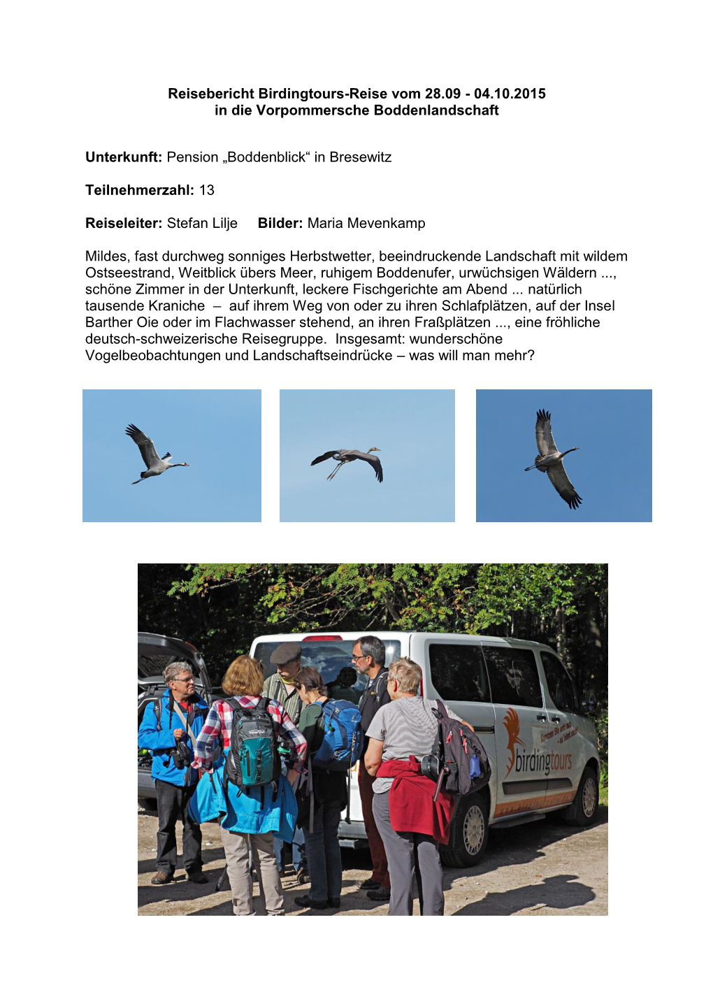 Reisebericht Birdingtours-Reise Vom 16