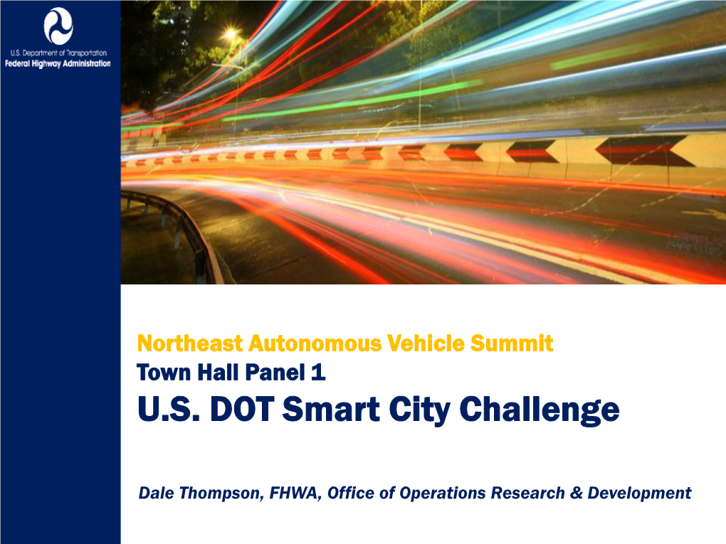 U.S. DOT Smart City Challenge