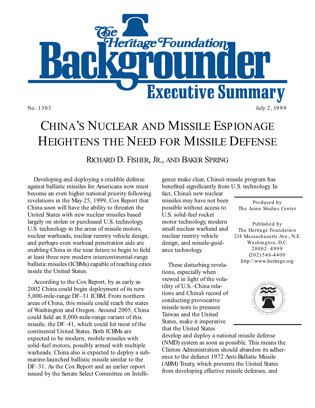 China's Nuclear and Missile Espionage Heightens The