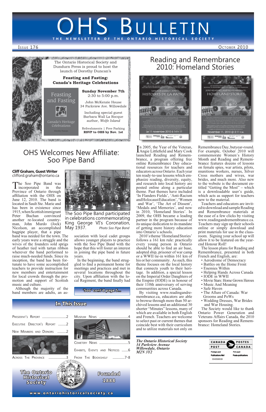 OHS Bulletin, Is a Ontariohistoricalsociety.Ca