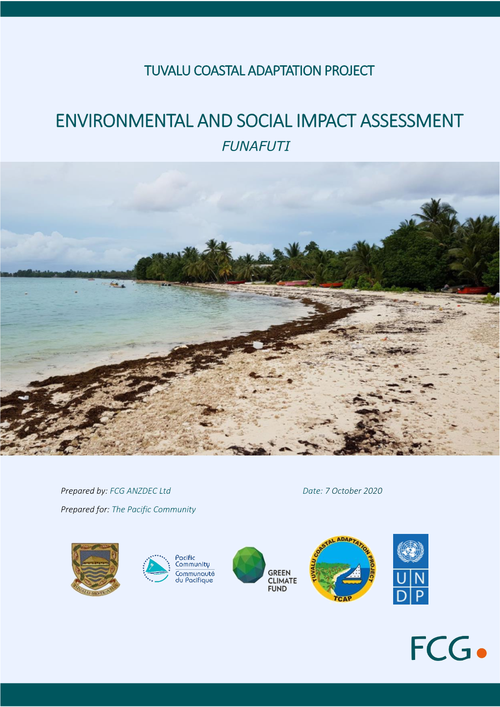 Draft ESIA: Nanumaga and Nanumea Tuvalu Coastal Adaptation Project