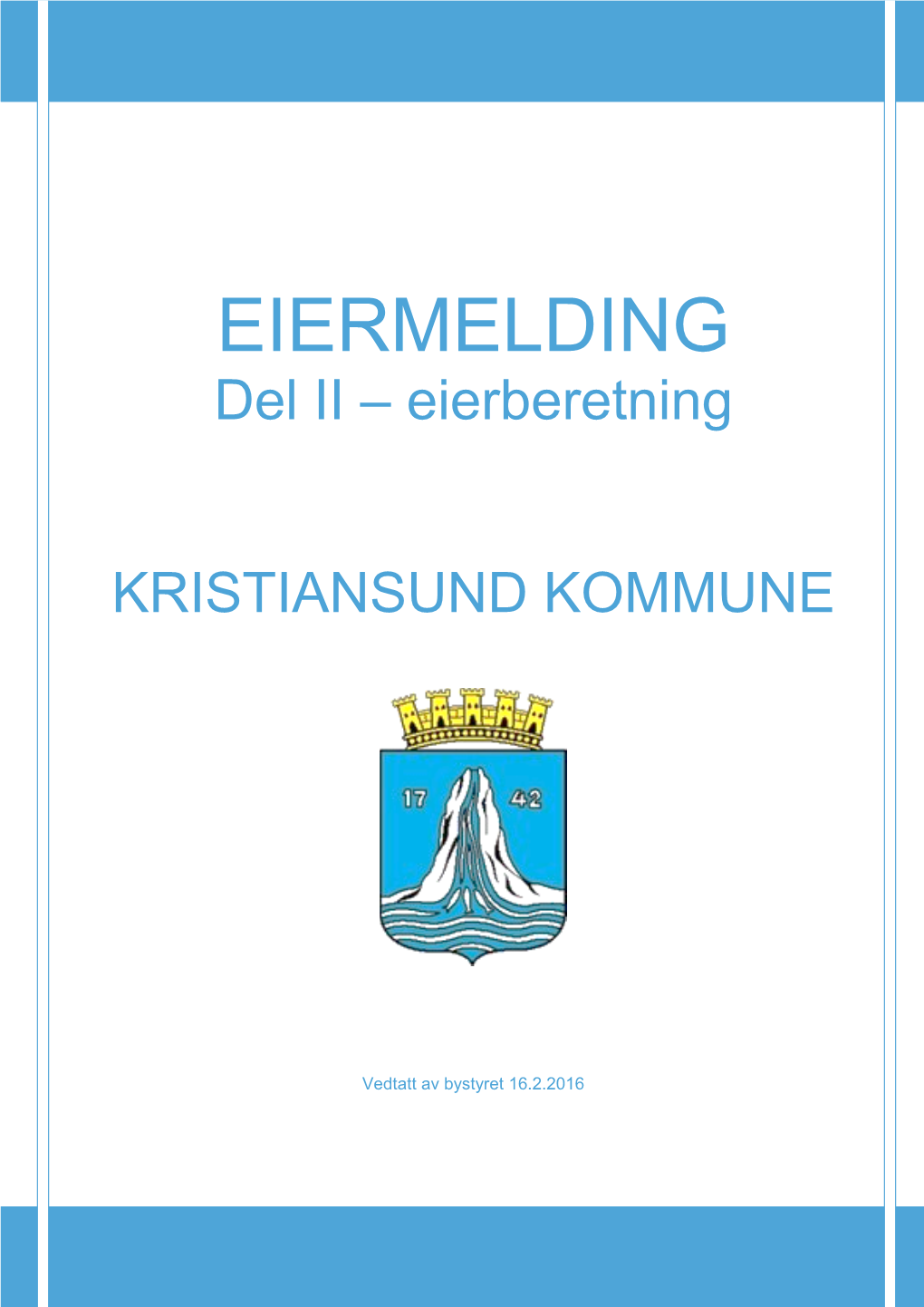 EIERMELDING Del II – Eierberetning