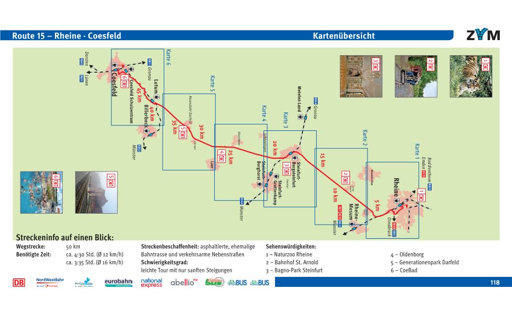 Kartenübersicht Route – Rheine · Coesfeld