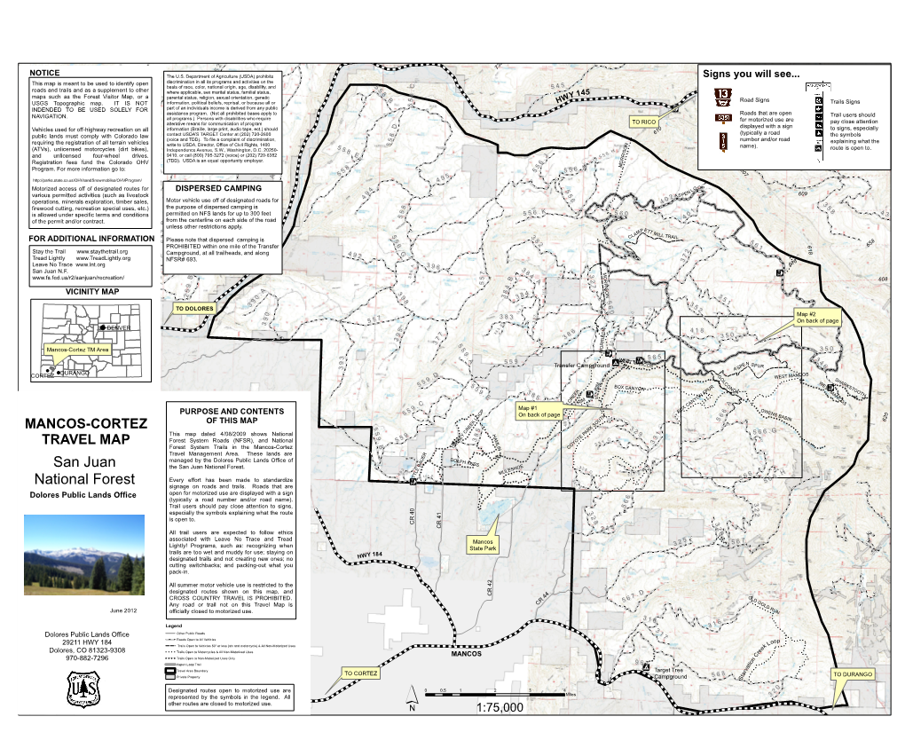 Mancos-Cortez TM Area ! ! 5 0