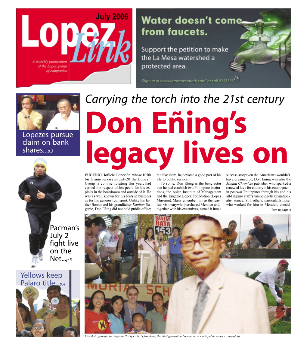 Don Enings Legacy Lives On