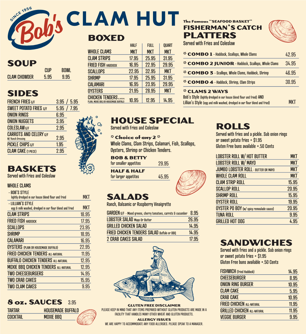 Bobs Clam Hut Menu Final