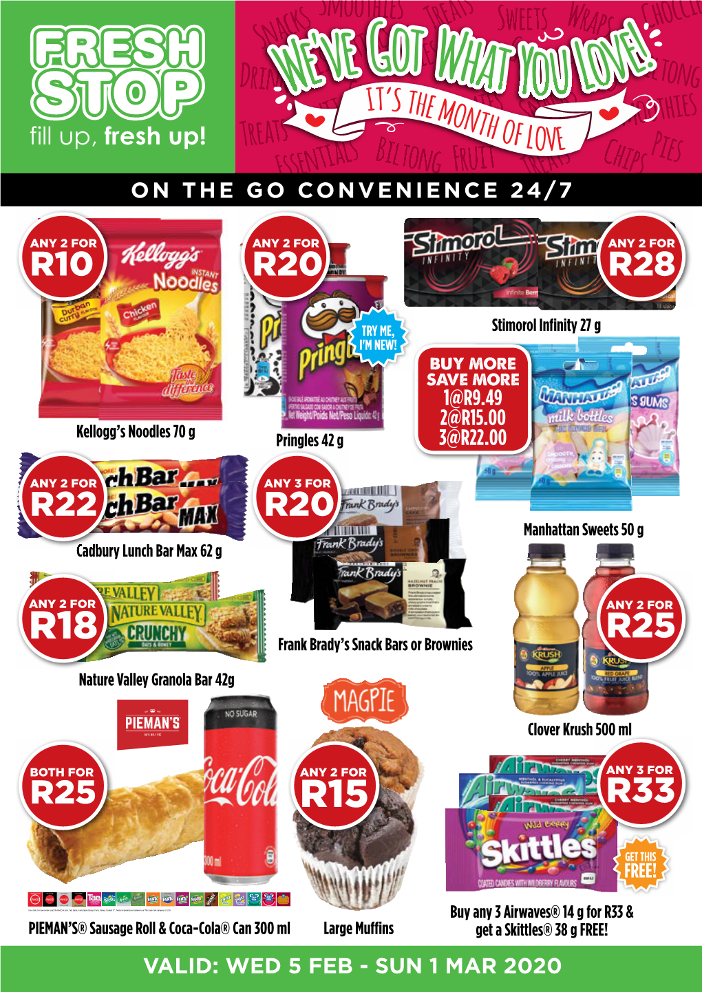 R15.00 Kellogg’S Noodles 70 G Pringles 42 G 3@R22.00